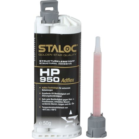 STALOC HP-950 Strukturklebstoff 50ml anthrazit, + Mischer (1/4)