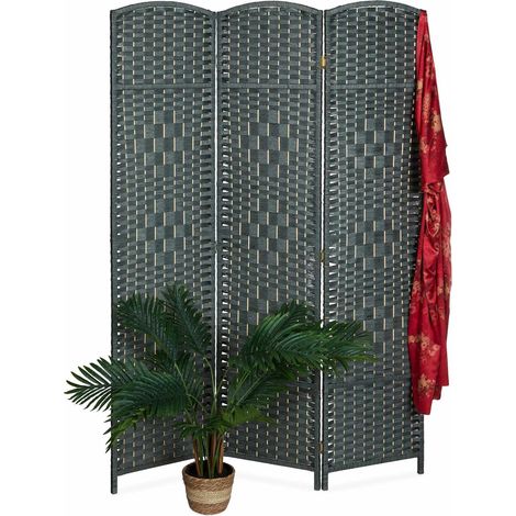 3-teiliger Raumteiler - Faltbarer Paravent, platzsparendes Design