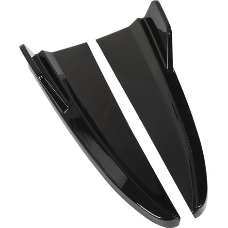 1 Paar Heckstoßstangenlippe Diffusor Heckseitensplitter Ersatz für C-Klasse W205 C43 AMG-Line 2015-2021 Glänzend Schwarz (1/5)