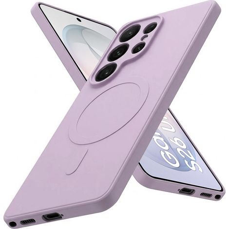 Cover in silicone Mag per Samsung Galaxy S26 Ultra, compatibile con MagSafe, colore viola. (1/5)