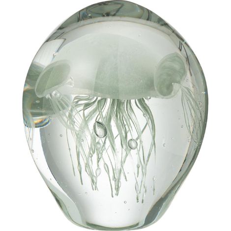 Presse-Papier en Verre Méduses "Calypso" 12cm Vert