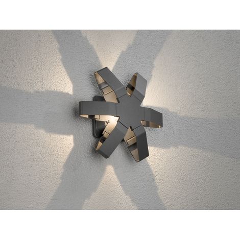 LED Außenwandleuchte PESCARA, Aluminium anthrazit 300 Lumen, IP54 (1/5)