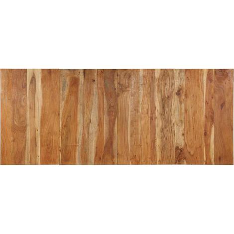 Vidaxl – Tête de lit 200 cm en bois massif d'acacia – Design industriel – Excellent soutien pour lecture – Fixation murale pour gain de place