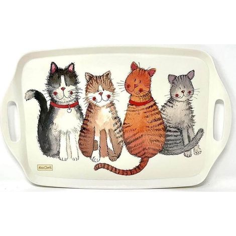 Vassoio da cucina grande per 4 gatti