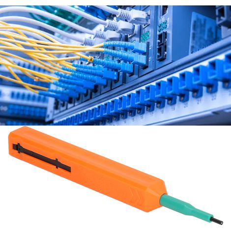 Stylo de nettoyage de fibre optique AUA-S250 SC - Nettoyeur de fibre optique à pression unique pour le nettoyage de la face d'extrémité de la fibre optique (2,5 mm) (1/5)