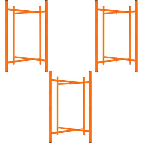 Base para Tableros de Mortero  Set de 3 Soportes Plegables de Acero 25x25mm  Altura 75cm  Capacidad 100kg  Pies Antideslizantes y Kit de Fijación Incluido  Uso Profesional Mortero p/Mampostería (1/5)
