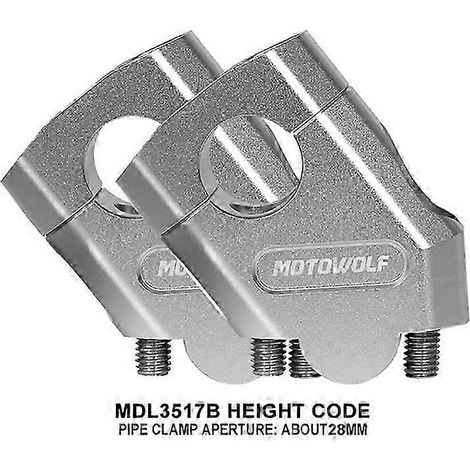 Rehausseurs de guidon Yvan pour Yamaha XJR1200 et XJR1300 (fixation par collier), 3 couleurs disponibles - Accessoires moto (1/5)