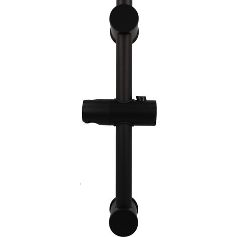 STEDO Brausestange Roma 950 mm - matt schwarz - einseitig variable Wandhalterung
