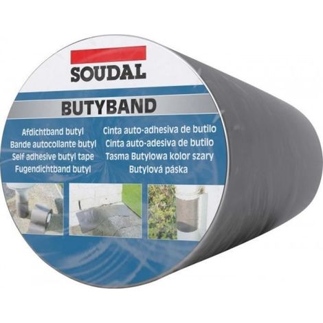 BUTYBAND ALUMINIO 10 CM ANCHO 10 M - SOUDAL