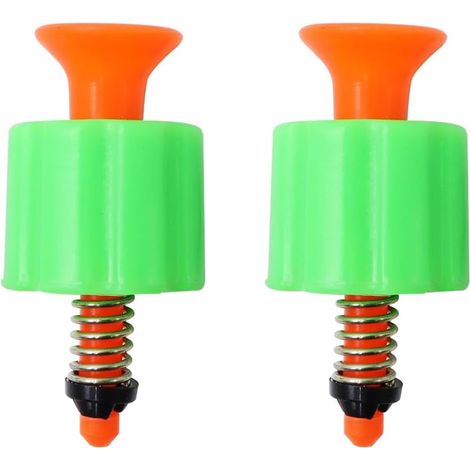 Lot de 2 Soupapes de Sécurité - Métal et Plastique - Décompression Automatique - Pour Pulvérisateurs à Dos 3L 5L 8L - Vert (1/5)