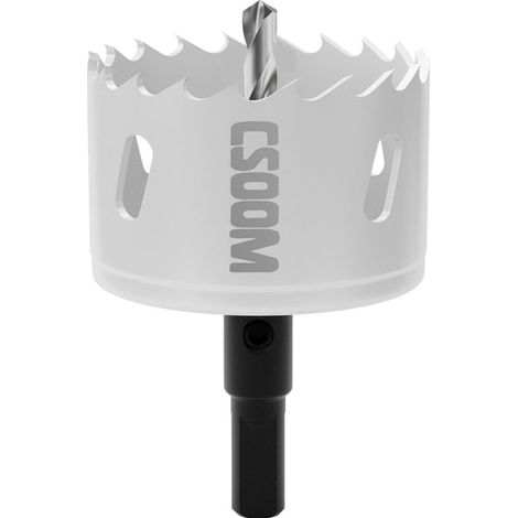 Scie cloche 60 mm - M42 - Scie cloche bimétallique, blanche, pour outils de perçage dans le bois, le plastique, le placoplâtre et la tôle (1/5)