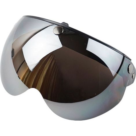 Eosnow Visière de casque rétro universelle à 3 boutons-pression, pare-soleil coupe-vent, demi-visage, casques de moto (1/4)