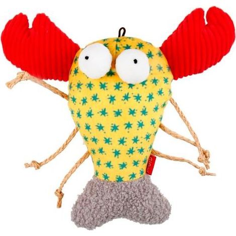 Jouet interactif pour Chat en Forme de Homard, stimule l'instinct de Chasse, favorise l'exercice et Le toilettage, Facile à Laver, Taille Unique, Couleur vive