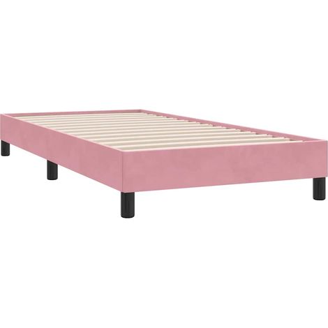 Maison Exclusive - Giroletto senza Materasso Rosa 100x210 cm in Velluto