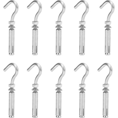 Vis d'expansion M6, crochet de fixation murale, quincaillerie en acier inoxydable (1/5)