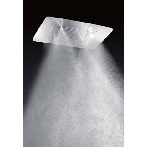 Pulvérisateur de douche rectangulaire gris finition chrome 55x67 [IMEX®] (1/4)
