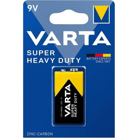 10 x VARTA BATT SUPERLIFE ZINCO 9V BL 1 PZ