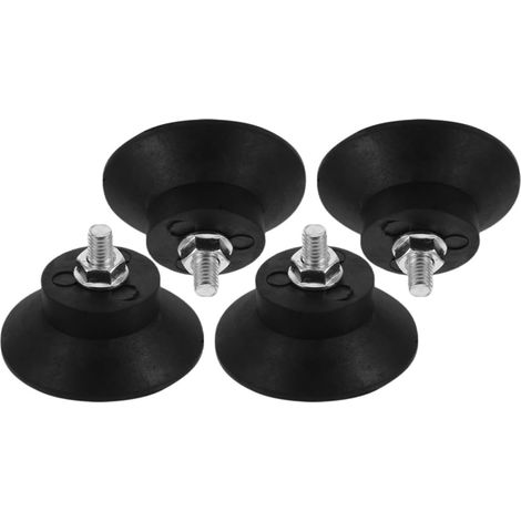 Amortisseur en caoutchouc filetage M8, lot de 4 unités noires pour (1/5)