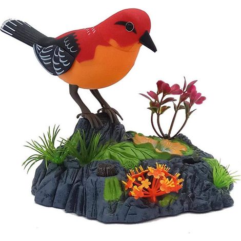 Perroquet électronique parlant et chantant, oiseau répétiteur avec capteur de mouvement, activation vocale, jouet animal électrique pour enfants, prononciation (1/5)