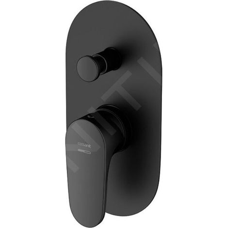 Cersanit Inverto - Mitigeur encastré 2 sorties, avec corps d’encastrement, noir S951-282 (1/5)