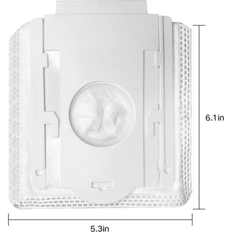 Filtre À Poussière - Pour Aspirateur Sans Sac ADB90 - Blanc - Tissu Non Tissé - Lot De 6 (1/5)