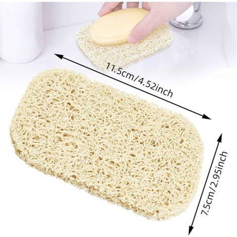6 Pièces Repose Savon,Design Poreux,Tampon Levage,Salle de Bain,Douche,Baignoire (1/3)
