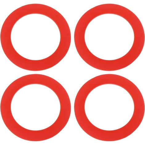 4 x Rubber Seal Gaskets Compatible with Mansfield 210 and 211 ID 5.5cm OD 80mm Thickness 2mm Red (1/5)