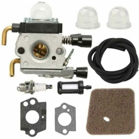 Carburateur avec conduite de carburant pour STIHL HS75 HS80 HS85 HL75 HL75K FH75 HT70 HT75 KM80 KM85 KM85R SP80 SP85 FC75 FC85 Taille-haie Taille-bordure (1/4)