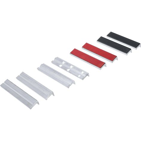 Juego de mordazas de repuesto  aluminio  150 mm  8 piezas