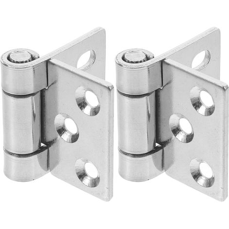 2 pièces Charnières Porte Placard Métal (1/5)