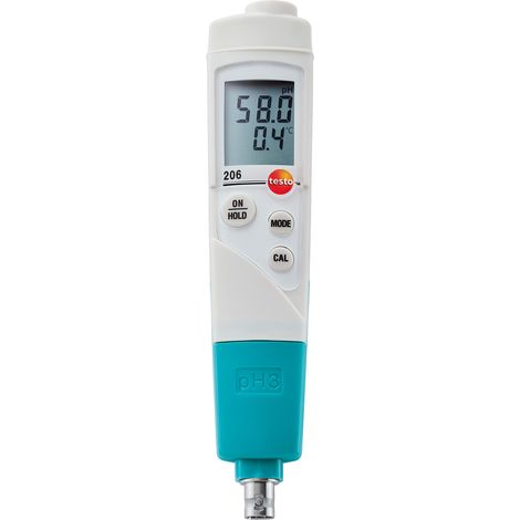 Testo 206-pH3, pHmetre avec raccord pour une sonde de pH externe (1/5)