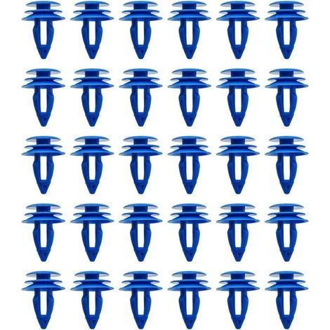 Clips Garniture Passage Roue, Kit D'attaches Et De Fixations En Plastique Pour Voiture, Clips Universels Garniture De Voiture, Attaches De Voiture Pour Châssis Automobile, Couvre-Roue(30 Pièces (1/3)