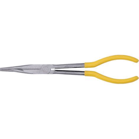Pince à long bec 45 acier, coupe-câble et fil, réparation, longueur 28 cm, angle 25° (1/5)
