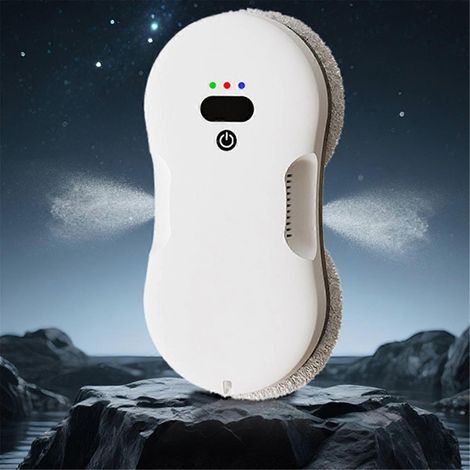 Robot lave-vitres intelligent double face, adapté au nettoyage des vitres domestiques. (1/4)