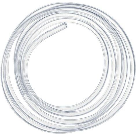 Tuyau PVC Souple Transparent 2 Mètres, 16 × 20mm Tube Flexible de Pression