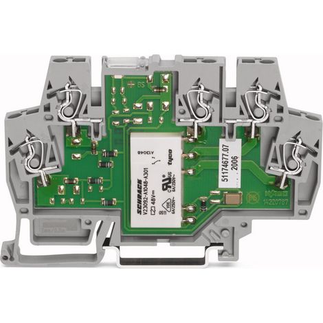 WAGO 859-354 Relaisklemme Nennspannung: 24 V/DC, 24 V/AC Schaltstrom (max.): 5 A 1 Wechsler  1 St.