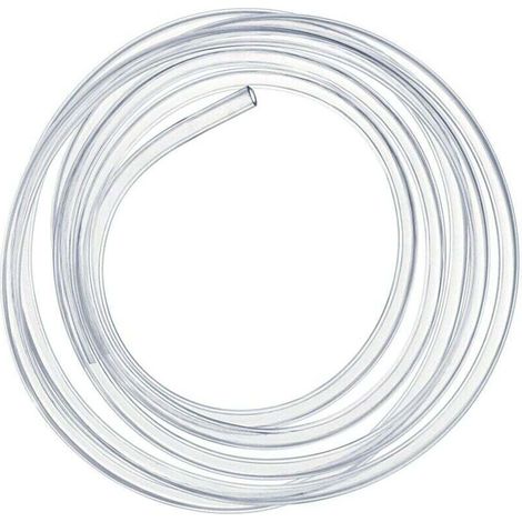3-meter Transparent Pressure Hose, 10 x 12mm Flexible PVC Pipe (1/4)