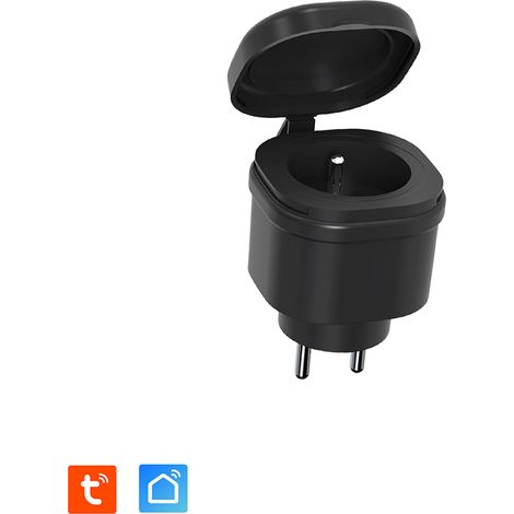 Prise Extérieure (IP44) 3680W connectée Wifi + Suivi de consommation (1/5)