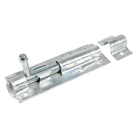 TIMCO Straight Tower Bolt Silver - 6"