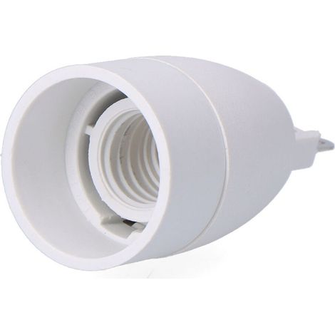 Convertitore da G9 a E14, da 2 a 230 V, bianco, ø30 x 57 mm (confezionato in termoretraibile)