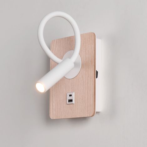 Applique murale flexible pour lecture "LONDON" - Puce CREE - 3W - Blanc