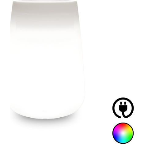 Grand vase lumineux design et, Ø43xH75 cm, en polymère résistant avec LED multicolores pour intérieur et extérieur - Fabriqué en Italie - Monacis (1/5)