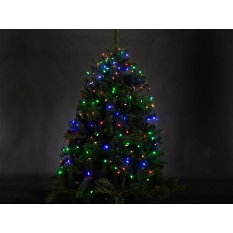 ATRIA LED - per albero 2,4 m - 330 lampade multicolor - filo verde - 24 V (1/4)