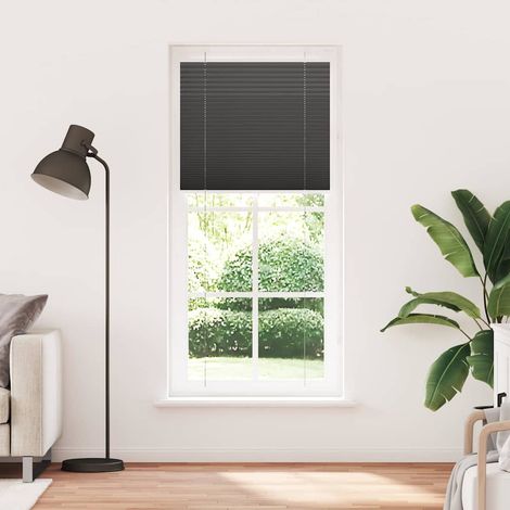 Maison Exclusive - Tenda Plissettata Nera 100x200 cm Larghezza Tessuto 99,4 cm