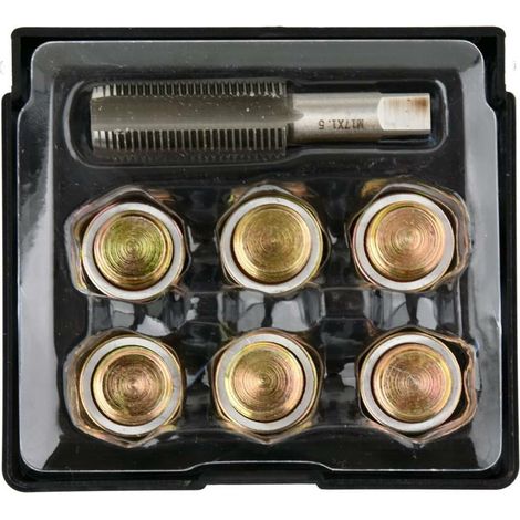 kit de reparación Yato repair kit oil drain plugs 7 piezas estuche plástico