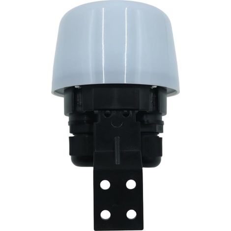 Interrupteur crépusculaire extérieur, capteur crépusculaire réglable de 5 à 50 lux, alimentation 240 V, 2 entrées de câble (1/5)