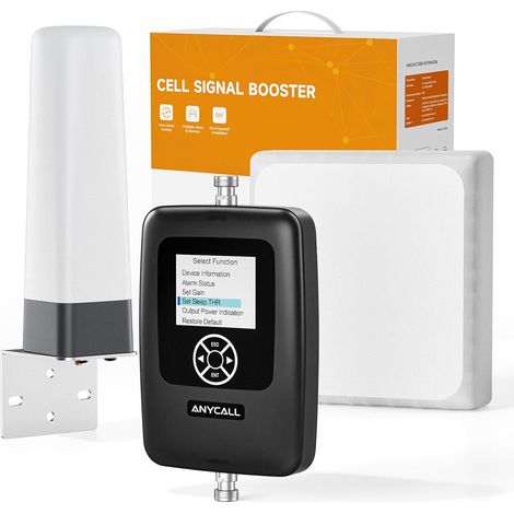 Amplificateur 5G 4G LTE 3G GSM pour Bande 1,3,7,8,20, Amplificateur Reseau Mobile pour Maison Bureau Campagne Cottage (1/5)