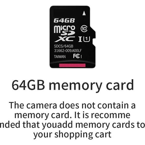 CCD-Speicherkarte für Digitalkameras, Sparkarte, 64 GB TF-Speicherkarte (1/4)