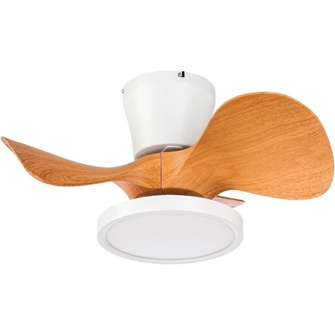 Quiet Ceiling Fan with LED Light 22 Inch (Approx. 55.9 cm) Large Air Volume Remote Control Suitable for Kitchen Bedroom Dining Room Patio (1/5)