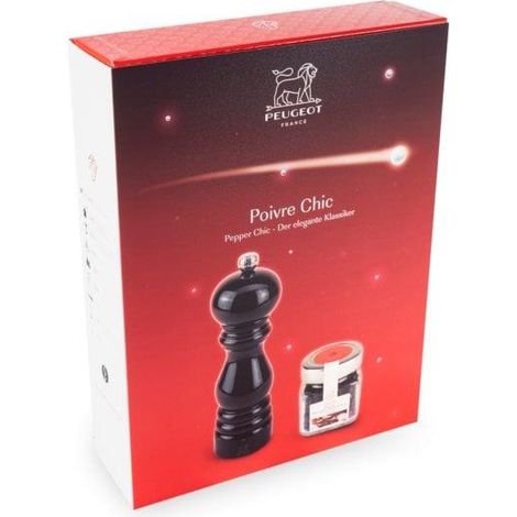 Peugeot U'Select Moulin à poivre laqué noir 18 cm